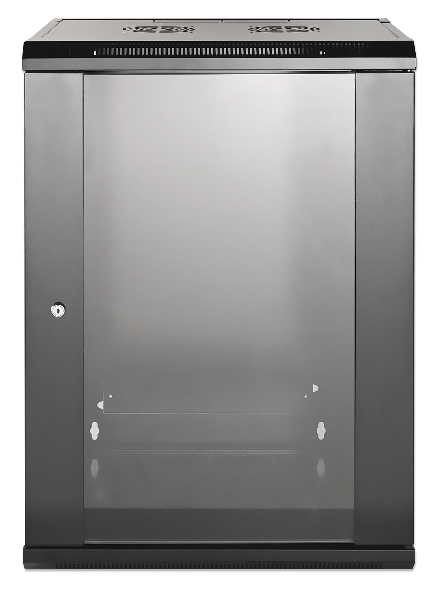 15U 19" Wall Mount Network Cabinet, Standard Line, 450 mm (17.7 in.) Depth, Black Image 3