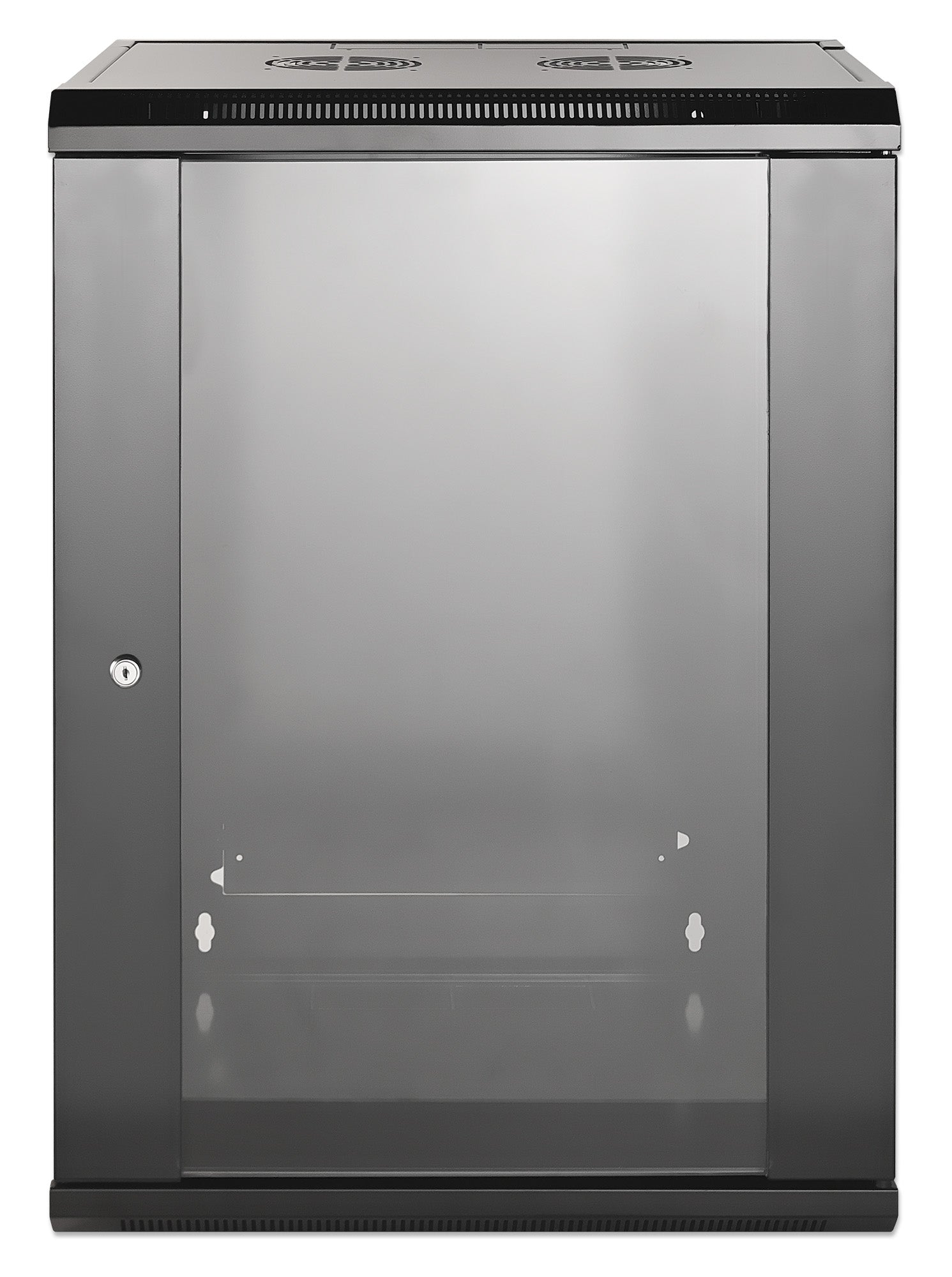 15U 19" Wall Mount Network Cabinet, Standard Line, 450 mm (17.7 in.) Depth, Black Image 3