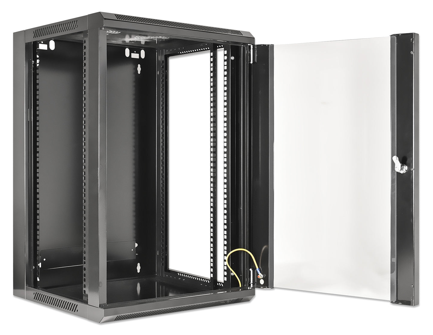 15U 19" Wall Mount Network Cabinet, Standard Line, 450 mm (17.7 in.) Depth, Black Image 5