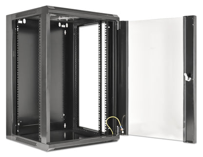 15U 19" Wall Mount Network Cabinet, Standard Line, 450 mm (17.7 in.) Depth, Black Image 5