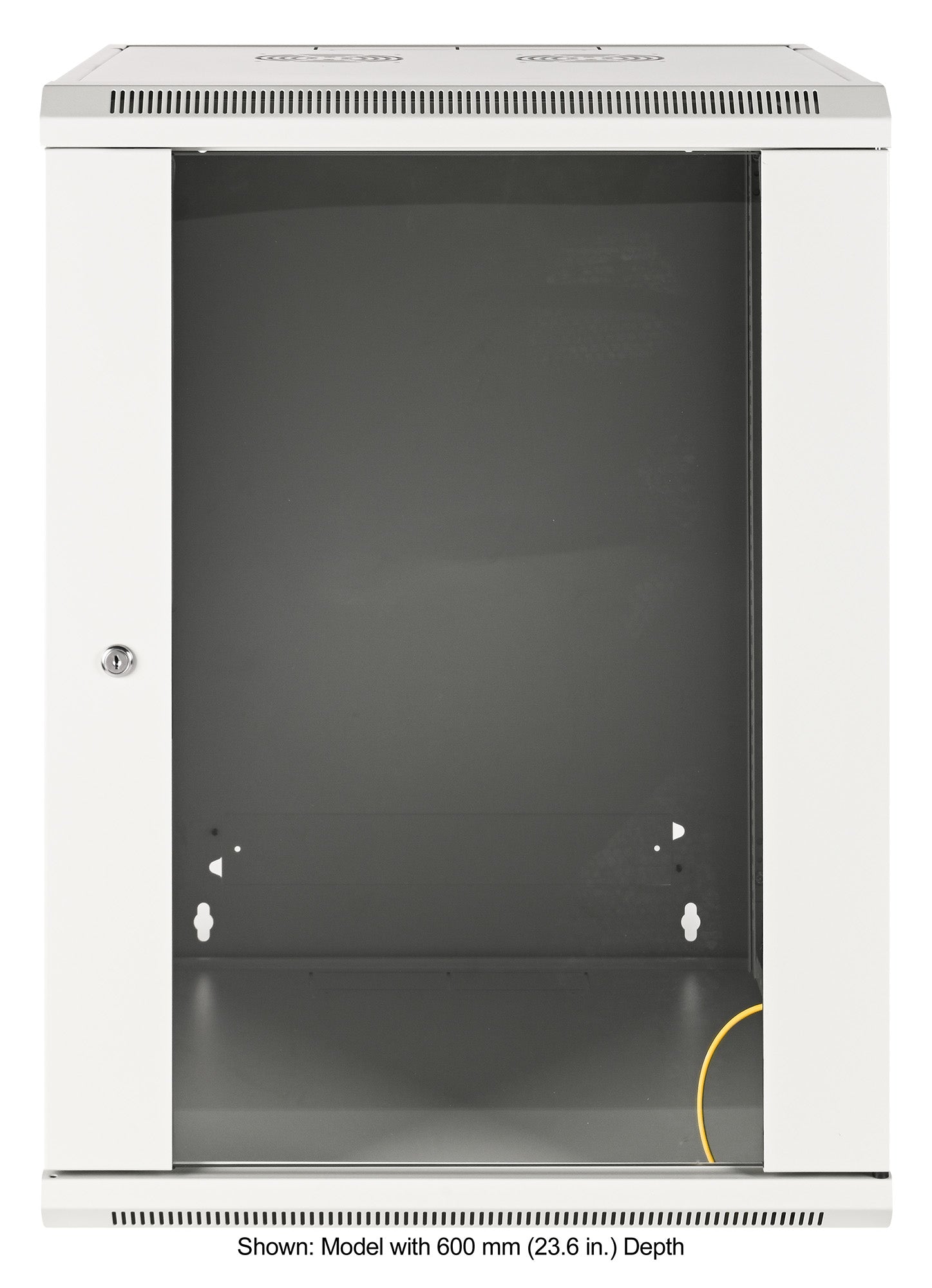 19" Wallmount Cabinet, 15U, 450 mm (17.7 in.) Depth, Gray Image 3