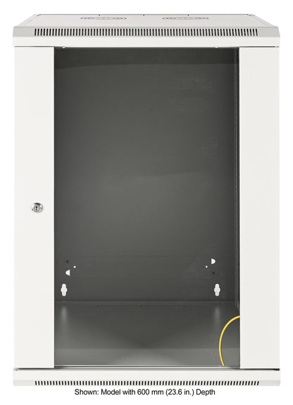 19" Wallmount Cabinet, 15U, 450 mm (17.7 in.) Depth, Gray Image 3