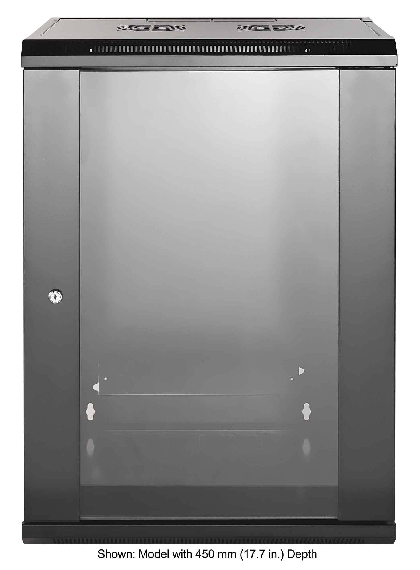 15U 19" Wallmount Cabinet, Standard Line, 600 mm (23.6 in.) Depth, Black Image 4