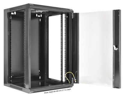 15U 19" Wallmount Cabinet, Standard Line, 600 mm (23.6 in.) Depth, Black Image 6