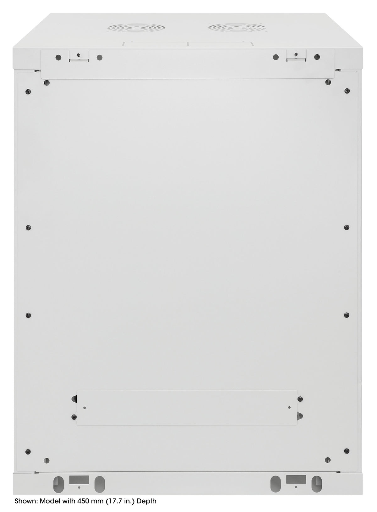 15U 19" Wall Mount Network Cabinet, Standard Line, 600 mm (23.6 in.) Depth, Gray Image 4