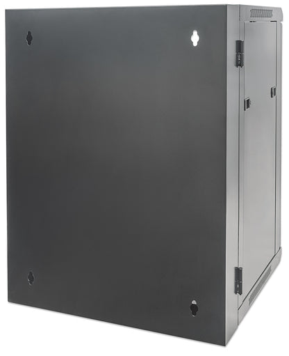 15U 19" Swing Out Wall Mount Network Cabinet, Standard Line, 550 mm (21.7 in.) Depth, Black Image 5