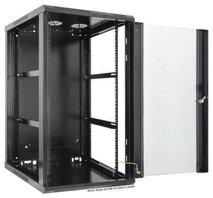20U 19" Wall Mount Network Cabinet, Standard Line, 450 mm (17.7 in.) Depth, Black Image 6