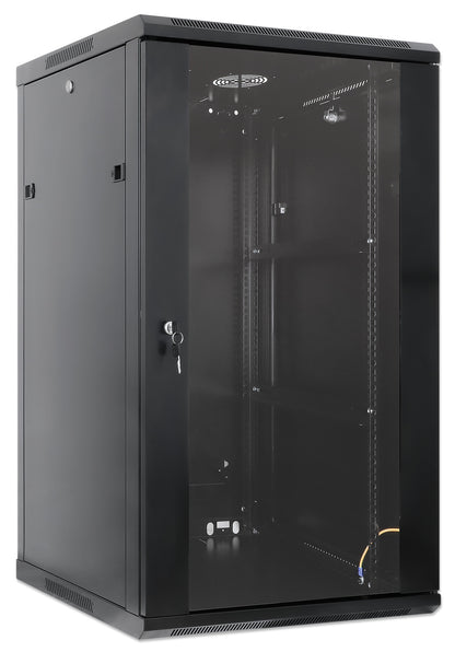 20U 19" Wall Mount Network Cabinet, 600 mm (23.6 in.) Depth, Black Image 2