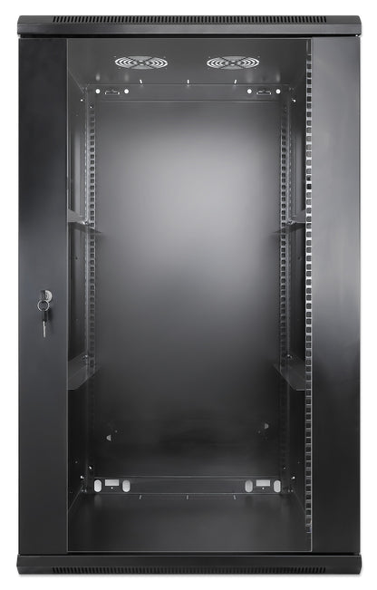 20U 19" Wall Mount Network Cabinet, 600 mm (23.6 in.) Depth, Black Image 3
