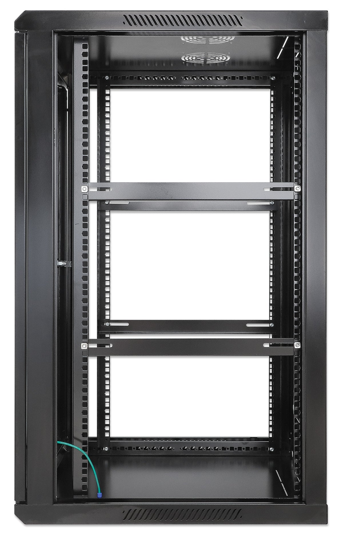 20U 19" Wall Mount Network Cabinet, Standard Line, 600 mm (23.6 in.) Depth, Black Image 5