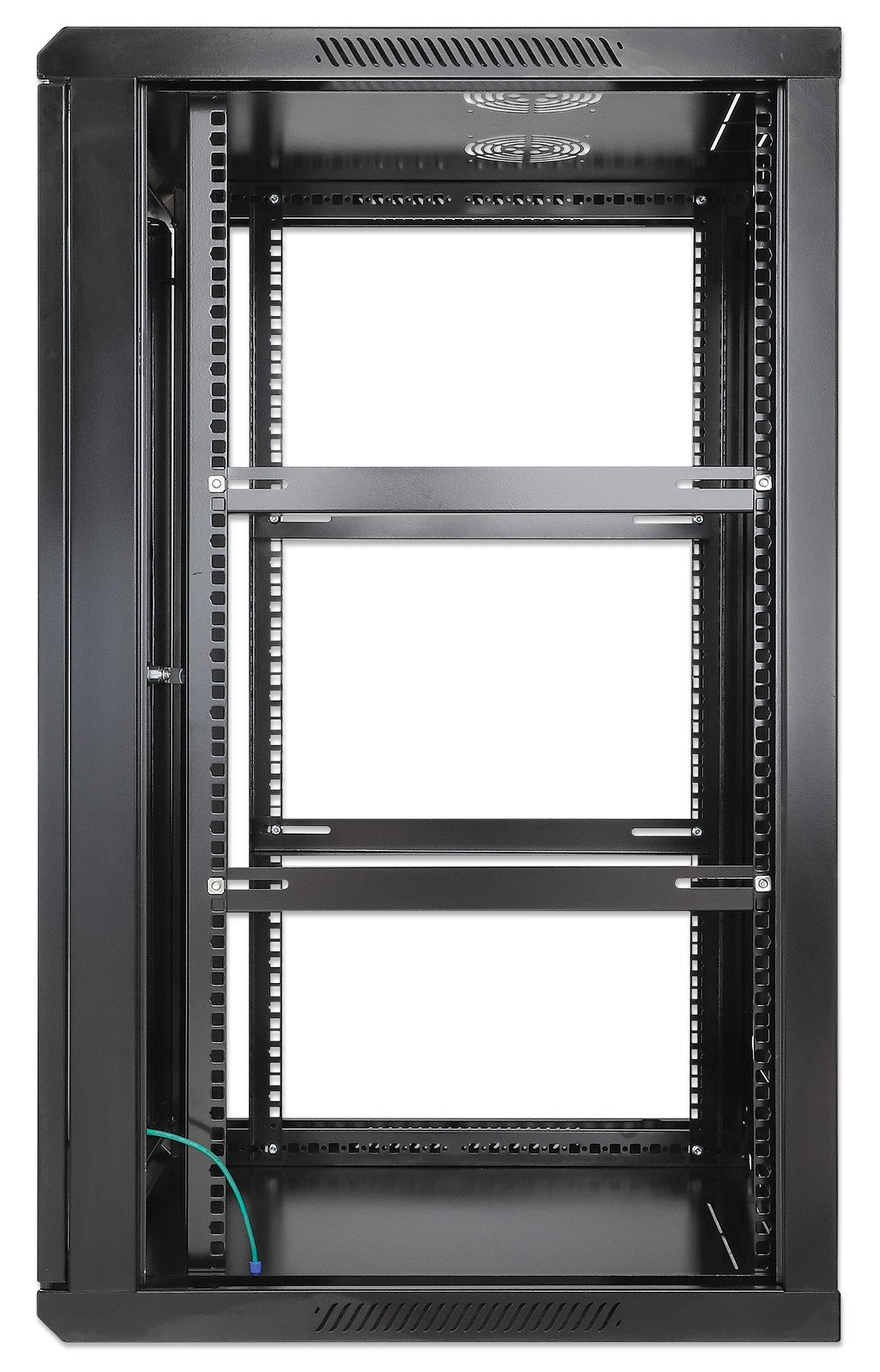 20U 19" Wall Mount Network Cabinet, 600 mm (23.6 in.) Depth, Black Image 5