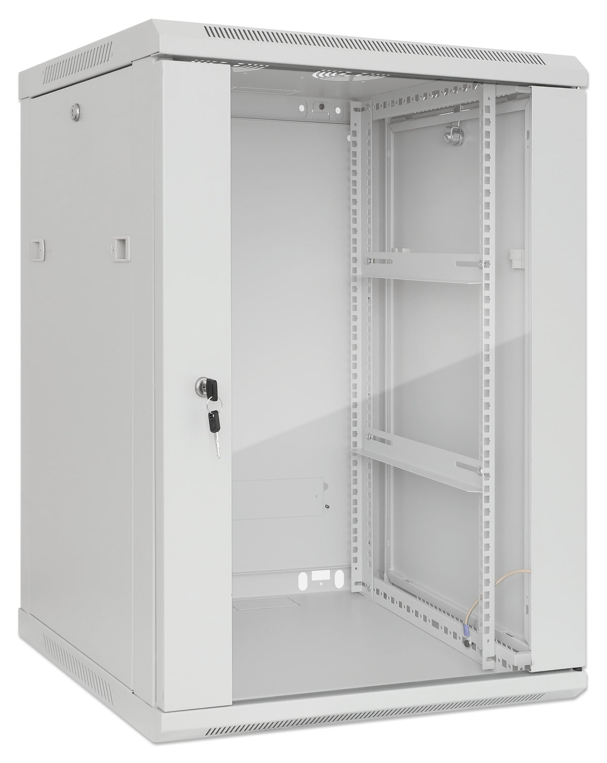 19" Wallmount Cabinet, 20U, 450 mm (17.7 in.) Depth, Gray Image 2