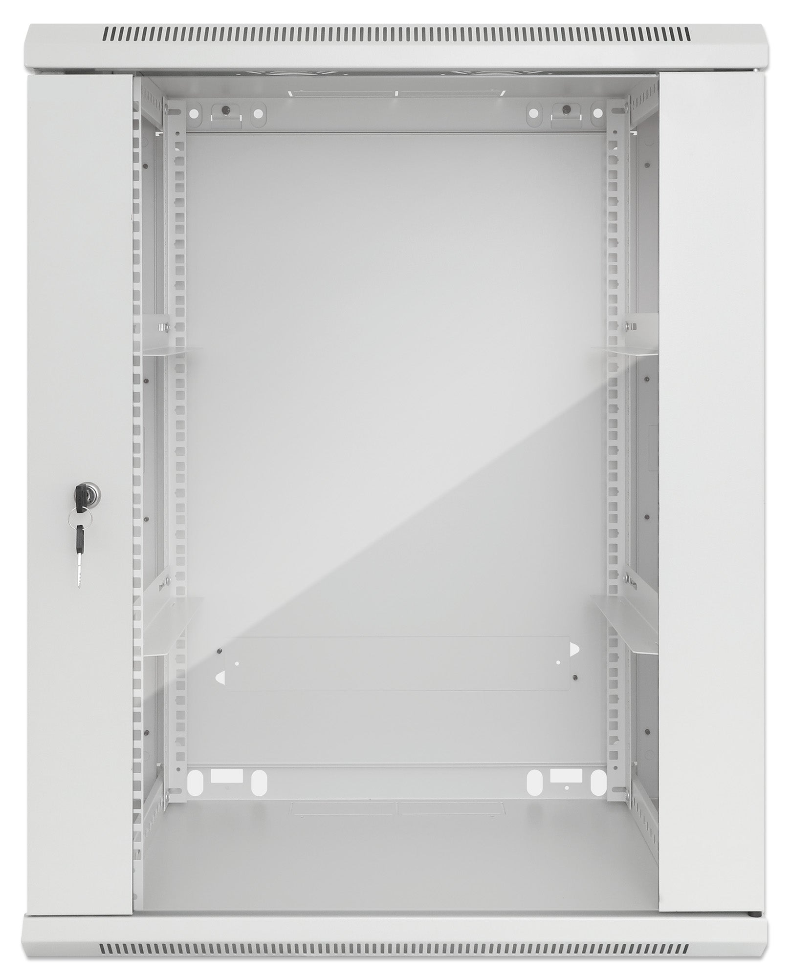 19" Wallmount Cabinet, 20U, 450 mm (17.7 in.) Depth, Gray Image 3