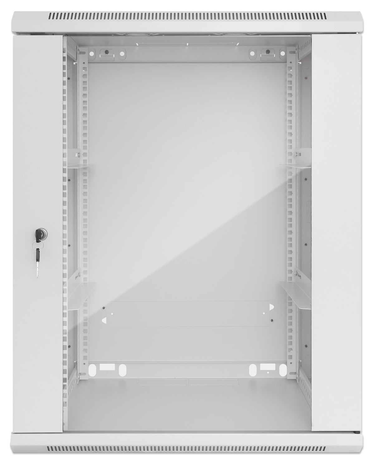 19" Wallmount Cabinet, 20U, 450 mm (17.7 in.) Depth, Gray Image 3