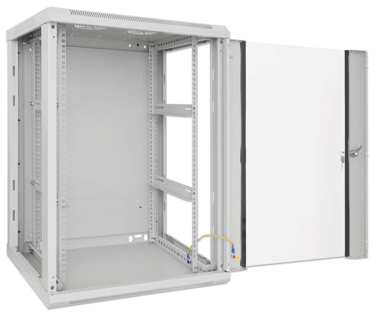 19" Wallmount Cabinet, 20U, 450 mm (17.7 in.) Depth, Gray Image 6
