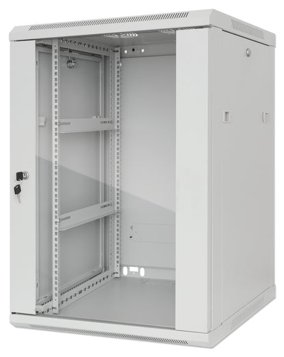 19" Wallmount Cabinet, 20U, 450 mm (17.7 in.) Depth, Gray Image 1
