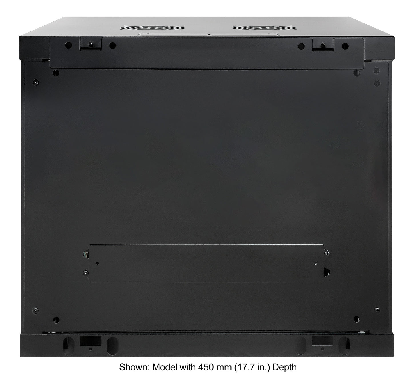 9U 19" Wall Mount Network Cabinet, Standard Line, 600 mm (23.6 in.) Depth, Black Image 4