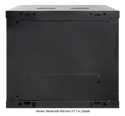9U 19" Wall Mount Network Cabinet, Standard Line, 600 mm (23.6 in.) Depth, Black Image 4
