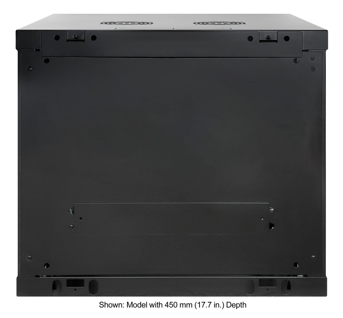 9U 19" Wall Mount Network Cabinet, Standard Line, 600 mm (23.6 in.) Depth, Black Image 4