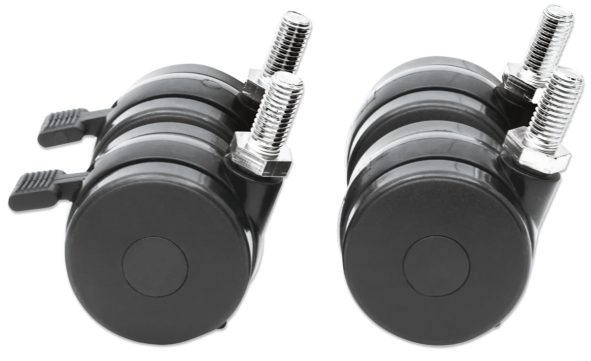 Basic Caster Wheel Set for 19" Racks Image 1