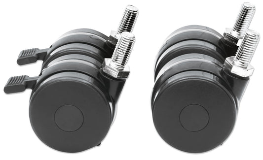 Basic Caster Wheel Set for 19" Racks Image 1