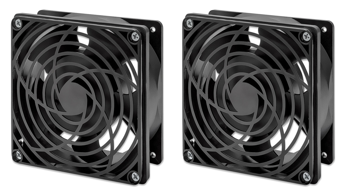 2-Fan Ventilation Unit for 19" Wallmount Cabinets Image 1