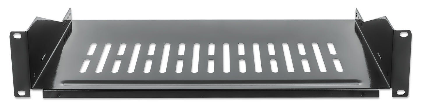 19" Cantilever Shelf, 2U, 250 mm (9.8 in.) Depth, Black Image 5