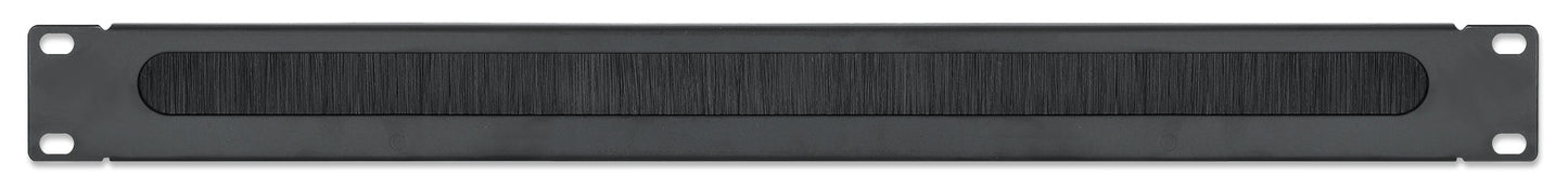 19" Cable Entry Panel, 1U, Black Image 3