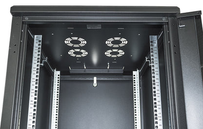 19" Network Cabinet, Standard Line, 22U, 600 (D) x 600 (W) mm, Black Image 11