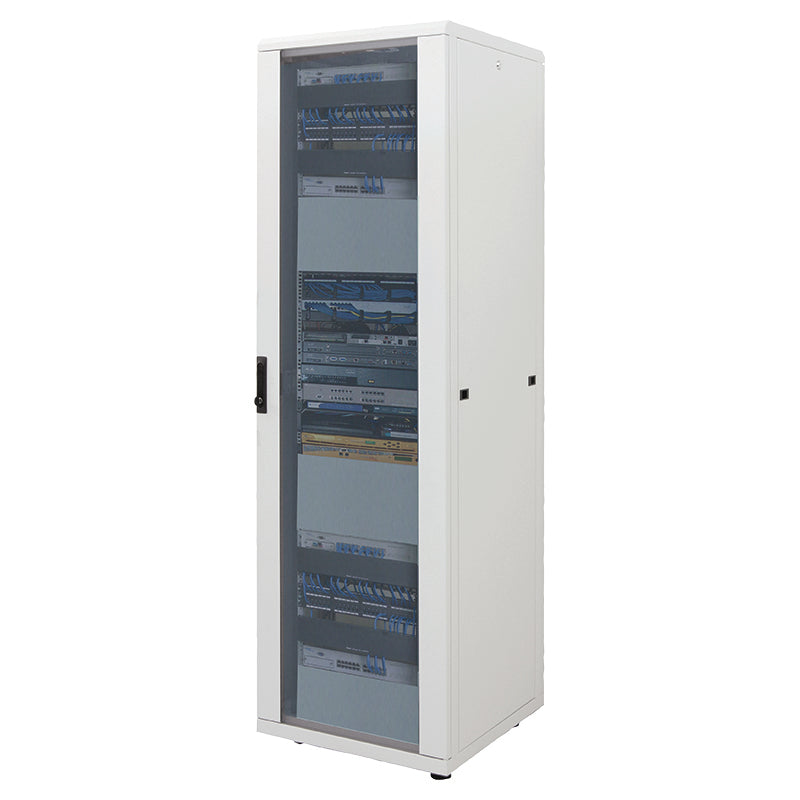 19" Network Cabinet, Standard Line, 42U, 800 (D) x 800 (W) mm, Gray Image 1
