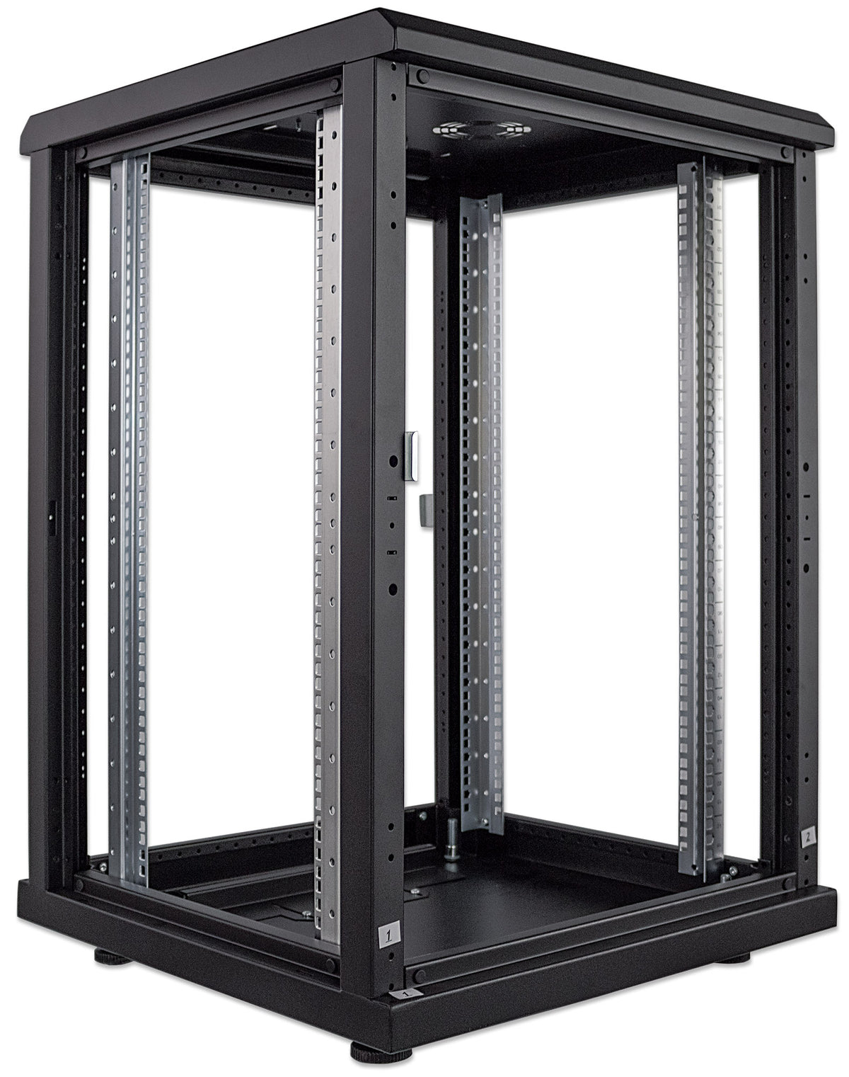 19" Network Cabinet, Standard Line, 16U, 600 (D) x 600 (W) mm, Black Image 10