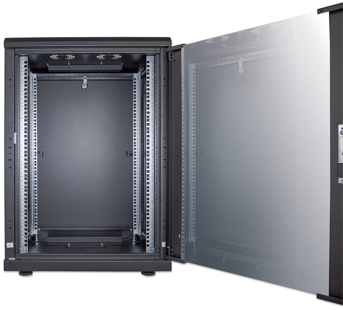 19" Network Cabinet, Standard Line, 16U, 600 (D) x 600 (W) mm, Black Image 12