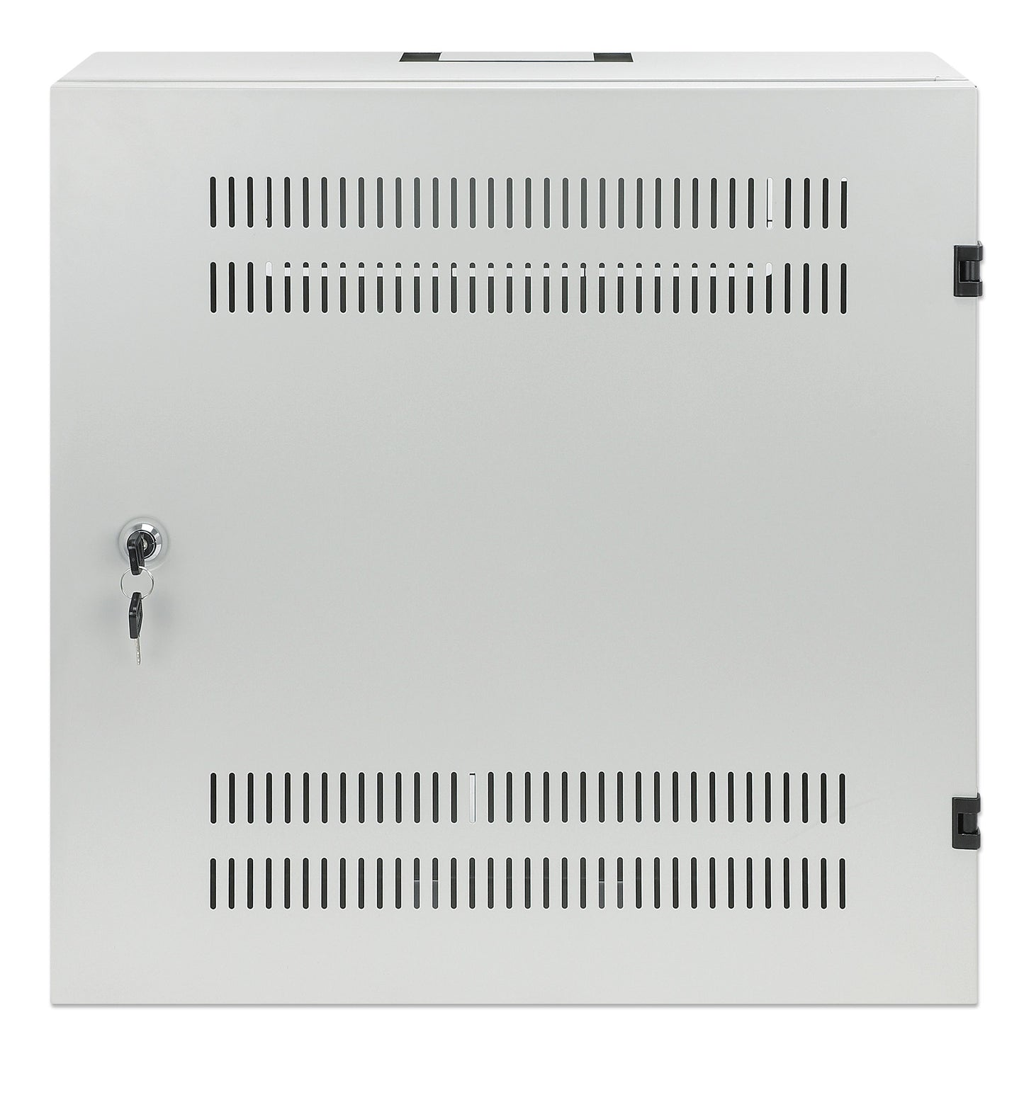 Low-Profile 19" Wall Mount Network Cabinet with 4U Horizontal and 2U Vertical Rails, Gray Image 3