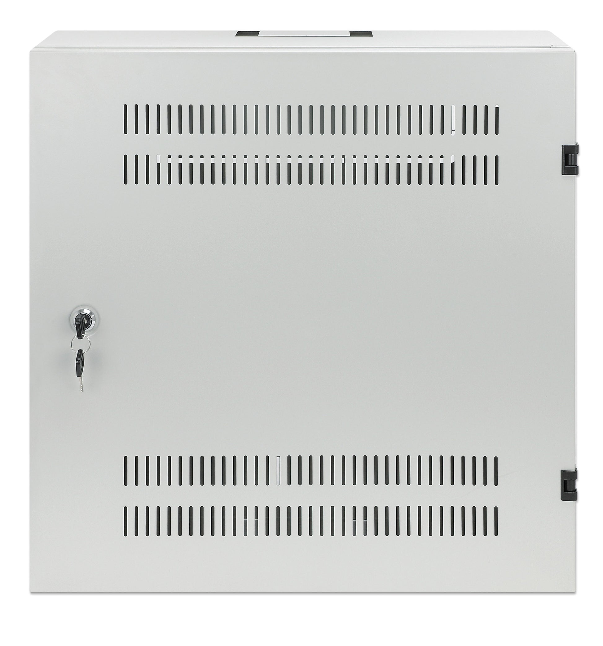 Low-Profile 19" Wall Mount Network Cabinet with 4U Horizontal and 2U Vertical Rails, Gray Image 3
