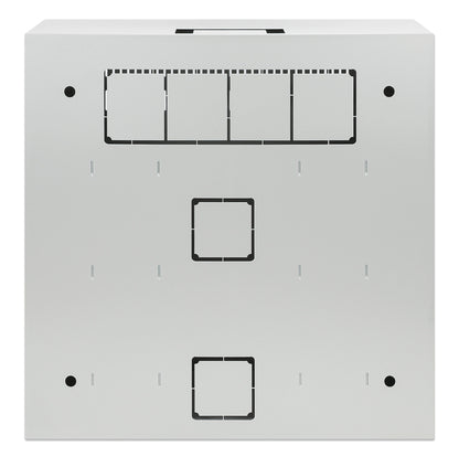 Low-Profile 19" Wall Mount Network Cabinet with 4U Horizontal and 2U Vertical Rails, Gray Image 4