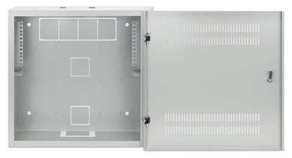 Low-Profile 19" Wall Mount Network Cabinet with 4U Horizontal and 2U Vertical Rails, Gray Image 5