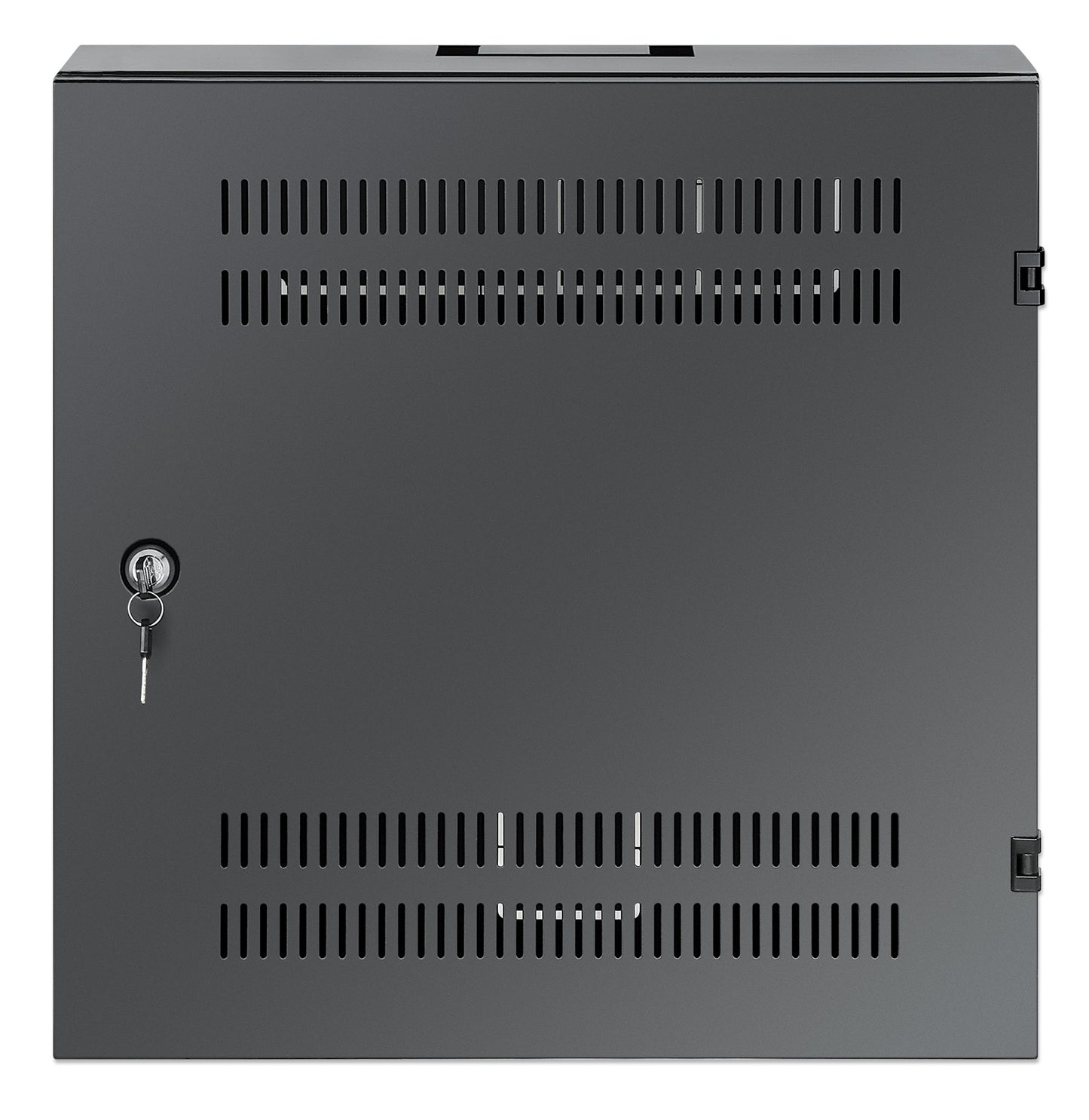 Low-Profile 19" Wall Mount Network Cabinet with 4U Horizontal and 2U Vertical Rails, Black Image 3