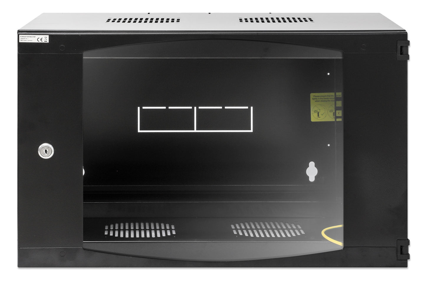 6U 19" Swing Out Wall Mount Network Cabinet, Standard Line, 450 mm (17.7 in.) Depth, Black Image 3