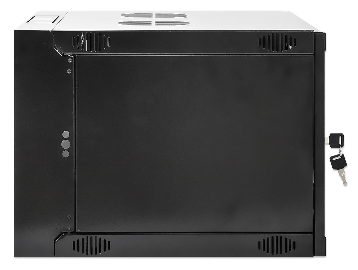 6U 19" Swing Out Wall Mount Network Cabinet, Standard Line, 450 mm (17.7 in.) Depth, Black Image 5