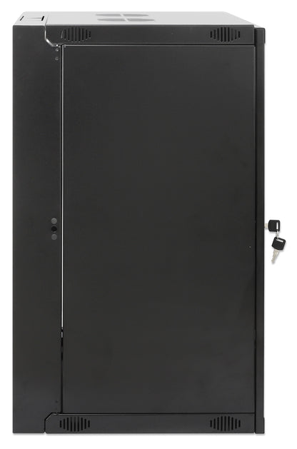 15U 19" Swing Out Wall Mount Network Cabinet, Standard Line, 450 mm (17.7 in.) Depth, Black Image 9