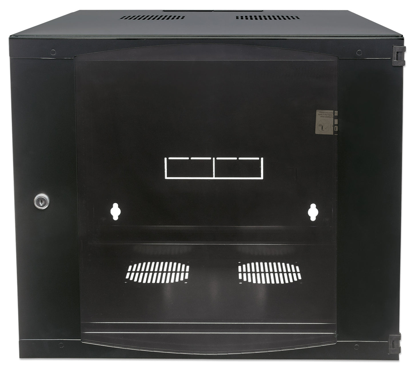 12U 19" Swing Out Wall Mount Network Cabinet, 600 mm (23.6 in.) Depth, Black Image 5