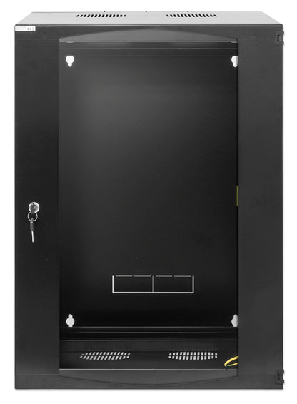 15U 19" Swing Out Wall Mount Network Cabinet, 600 mm (23.6 in.) Depth, Black Image 4