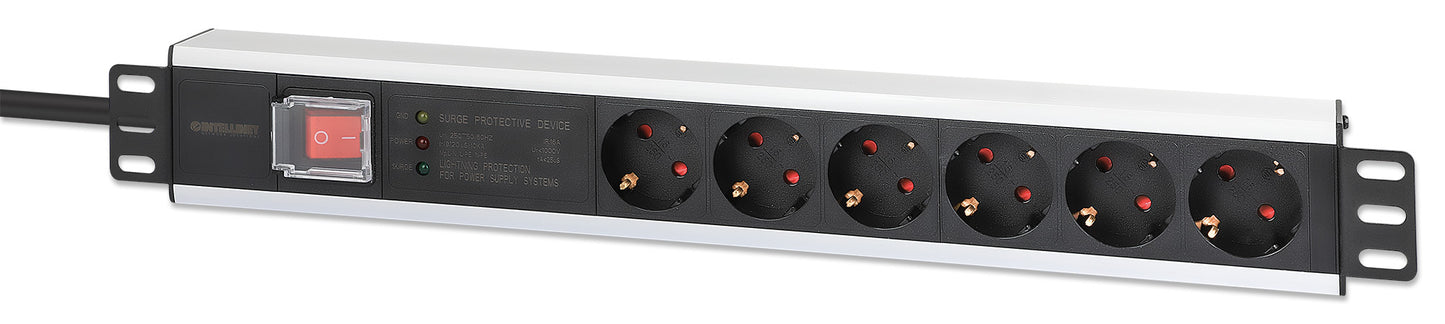 19" 1.5U Rackmount 6-Output Power Distribution Unit (PDU) Image 1
