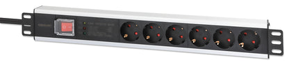 19" 1.5U Rackmount 6-Output Power Distribution Unit (PDU) Image 1