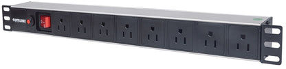 19" 1U Rackmount 8-Output Power Distribution Unit (PDU) Image 1