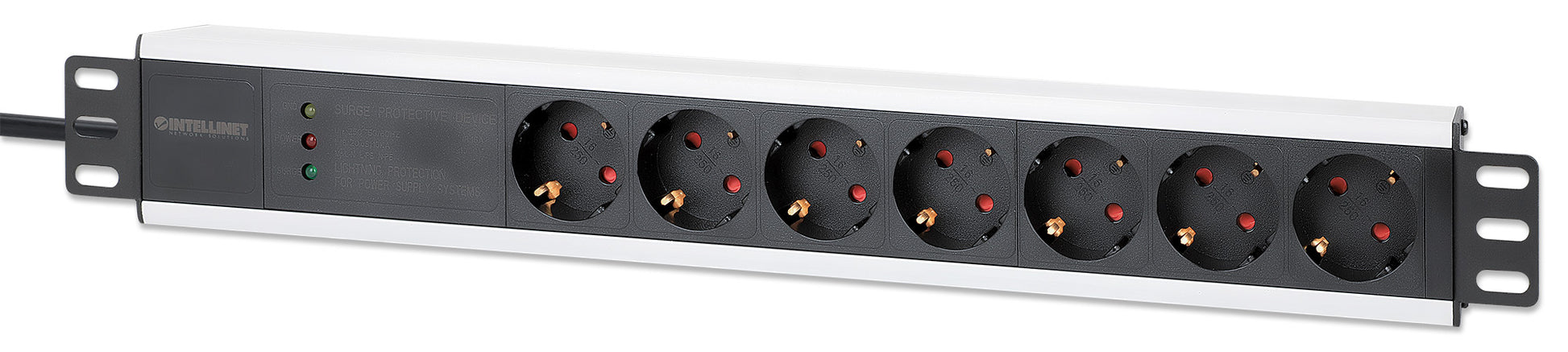 19" 1.5U Rackmount 7-Output Power Distribution Unit (PDU) Image 1