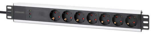 19" 1.5U Rackmount 7-Output Power Distribution Unit (PDU) Image 1