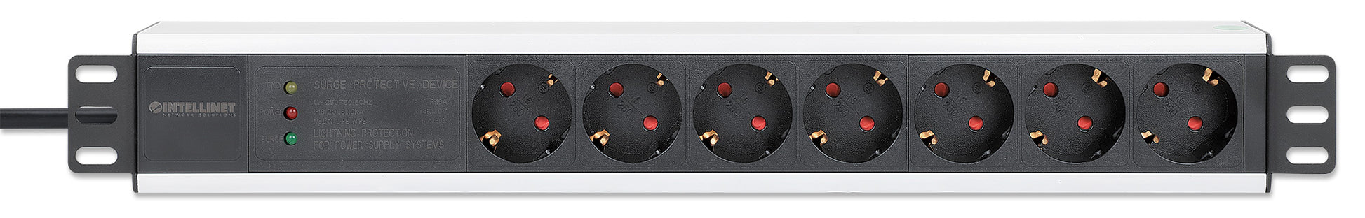 19" 1.5U Rackmount 7-Output Power Distribution Unit (PDU) Image 4
