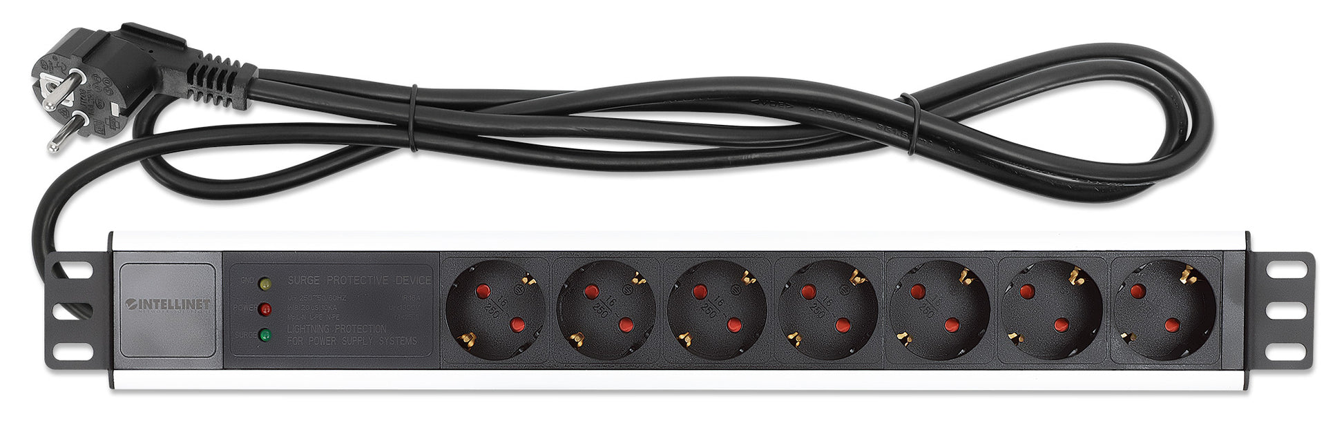 19" 1.5U Rackmount 7-Output Power Distribution Unit (PDU) Image 6
