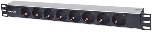 19" 1U Rackmount 8-Output Power Distribution Unit (PDU) Image 1